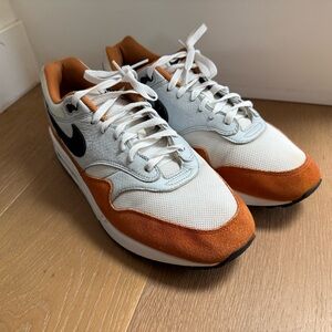 Nike White/Orange Air Max Sneakers - 12US